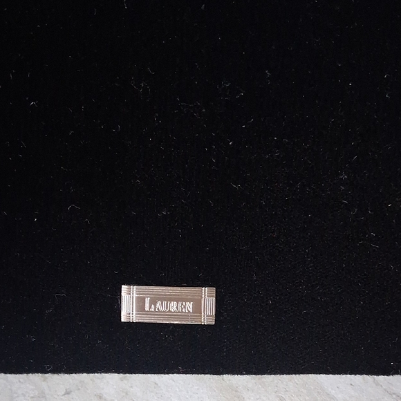 Lauren Ralph Lauren Black Velvet Clutch - Picture 2 of 9